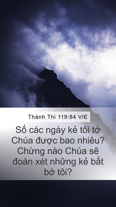 Thánh Thi 119:84 VIE Bible Verse Image