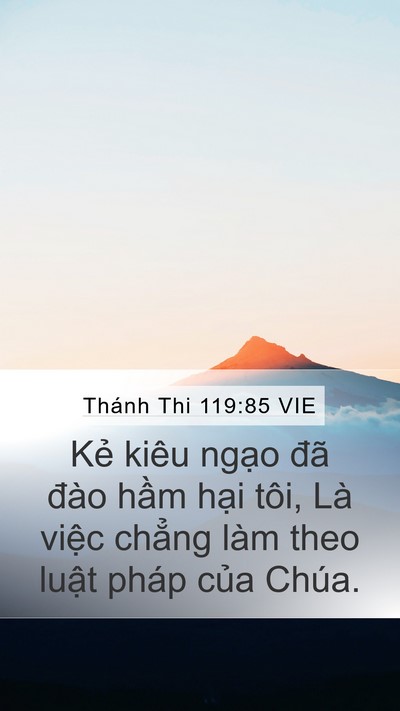 Thánh Thi 119:85 VIE Bible Verse Image