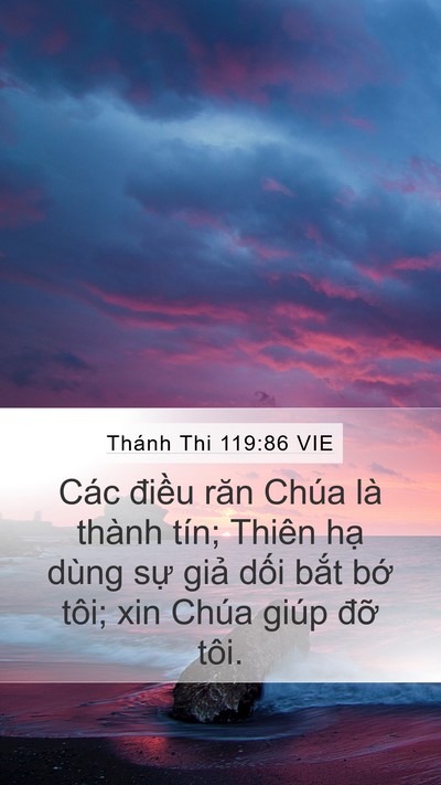 Thánh Thi 119:86 VIE Bible Verse Image
