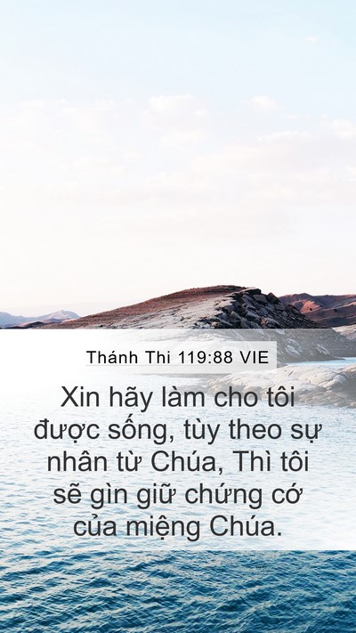 Thánh Thi 119:88 VIE Bible Verse Image