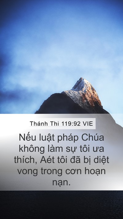 Thánh Thi 119:92 VIE Bible Verse Image