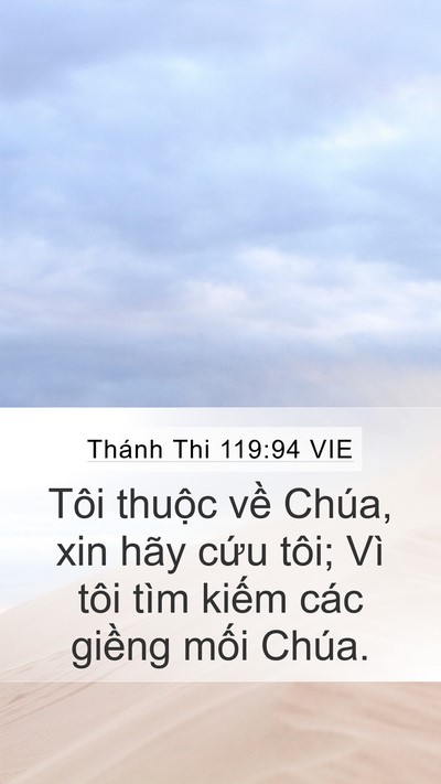 Thánh Thi 119:94 VIE Bible Verse Image