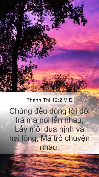 Thánh Thi 12:2 VIE Bible Verse Image