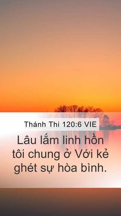 Thánh Thi 120:6 VIE Bible Verse Image