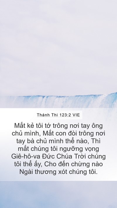 Thánh Thi 123:2 VIE Bible Verse Image