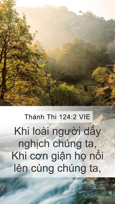 Thánh Thi 124:2 VIE Bible Verse Image
