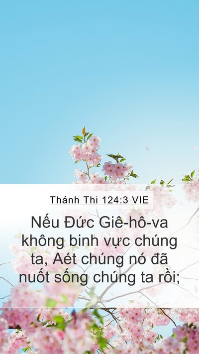 Thánh Thi 124:3 VIE Bible Verse Image