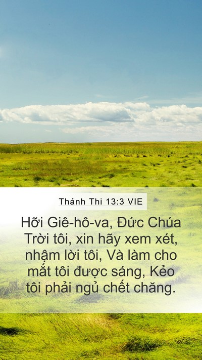 Thánh Thi 13:3 VIE Bible Verse Image