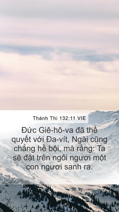 Thánh Thi 132:11 VIE Bible Verse Image