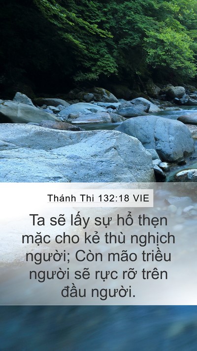 Thánh Thi 132:18 VIE Bible Verse Image