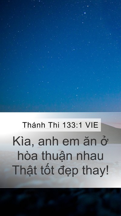 Thánh Thi 133:1 VIE Bible Verse Image