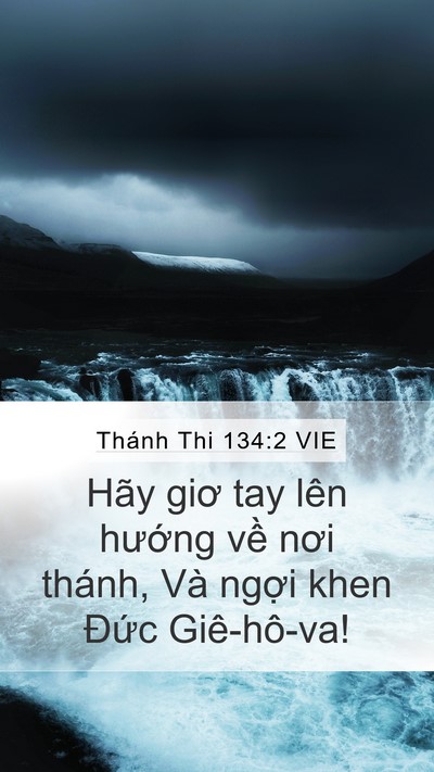Thánh Thi 134:2 VIE Bible Verse Image