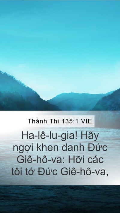 Thánh Thi 135:1 VIE Bible Verse Image
