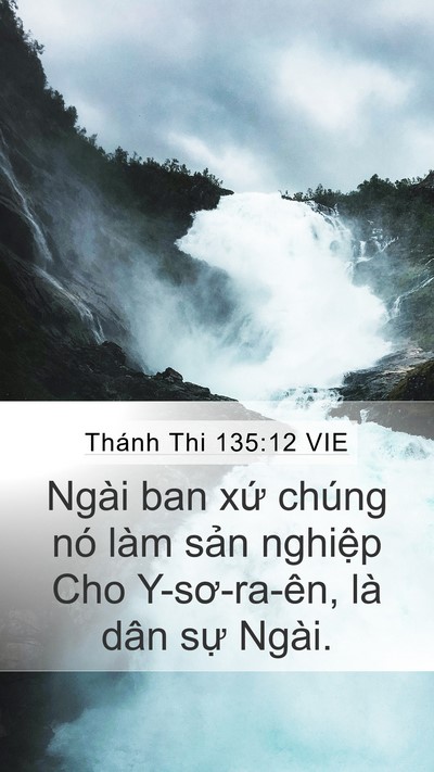 Thánh Thi 135:12 VIE Mobile Phone Wallpaper - Ngài ban xứ chúng nó làm sản nghiệp Cho - Mobile Bible Verse Wallpaper