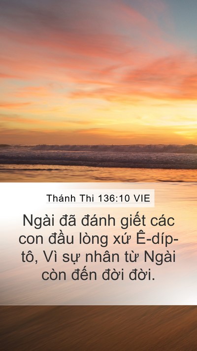 Thánh Thi 136:10 VIE Bible Verse Image