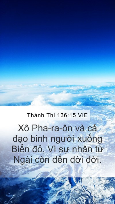 Thánh Thi 136:15 VIE Bible Verse Image