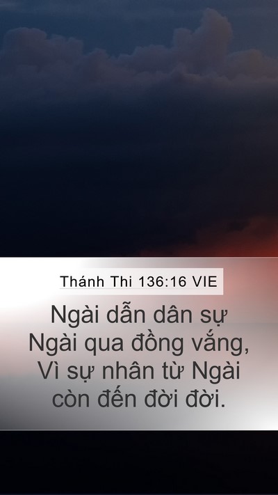 Thánh Thi 136:16 VIE Bible Verse Image