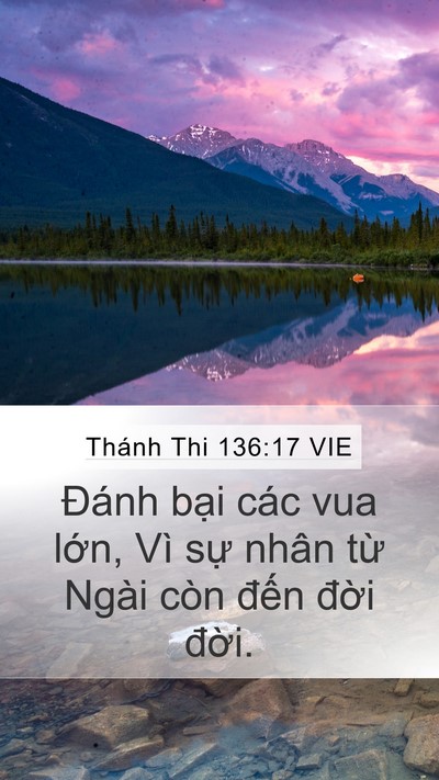 Thánh Thi 136:17 VIE Bible Verse Image
