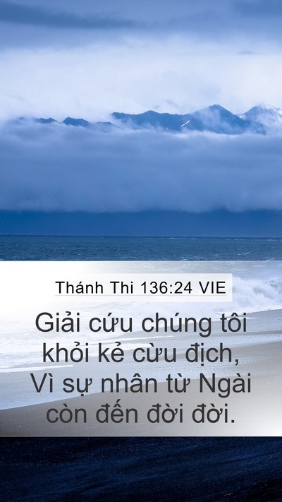 Thánh Thi 136:24 VIE Bible Verse Image