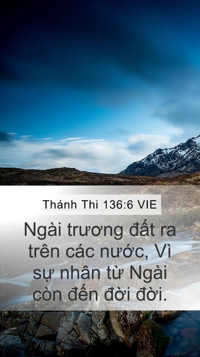 Thánh Thi 136:6 VIE Bible Verse Image