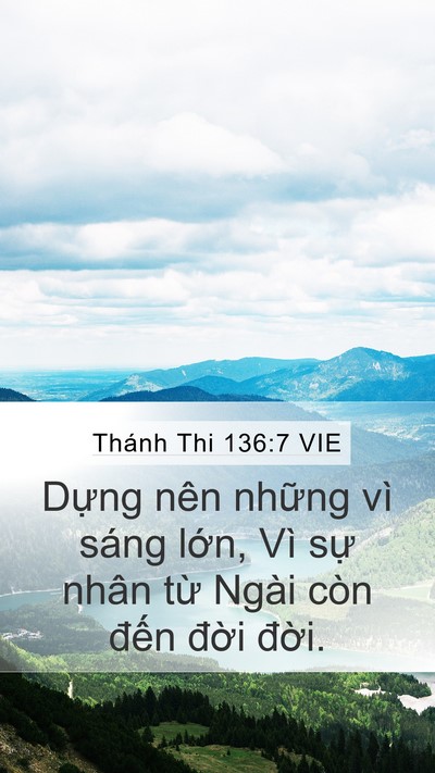 Thánh Thi 136:7 VIE Bible Verse Image