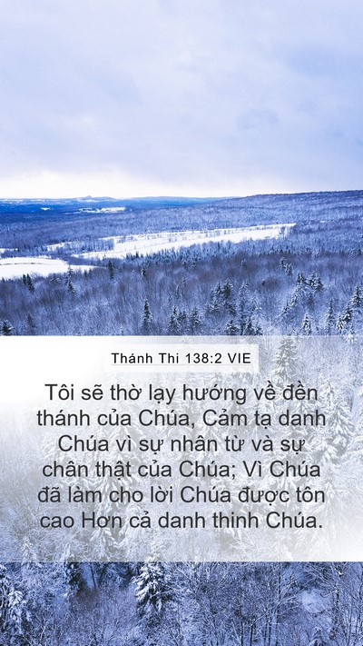 Thánh Thi 138:2 VIE Bible Verse Image