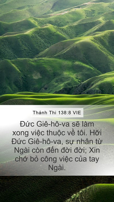 Thánh Thi 138:8 VIE Bible Verse Image