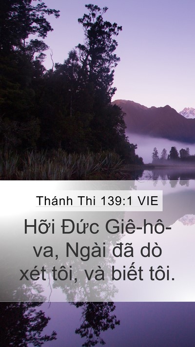 Thánh Thi 139:1 VIE Bible Verse Image