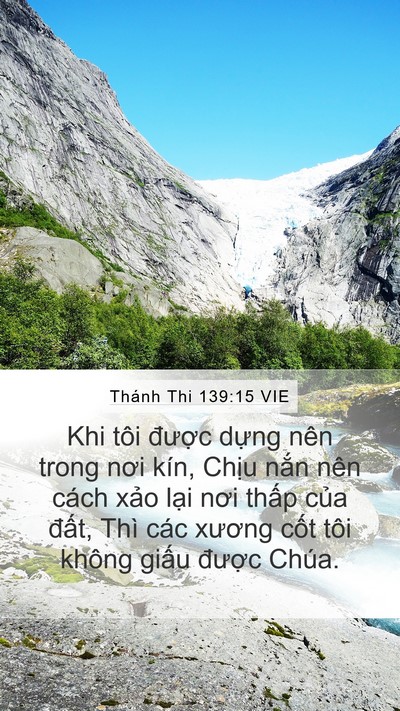 Thánh Thi 139:15 VIE Bible Verse Image