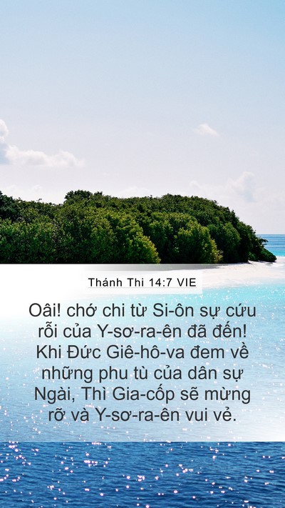 Thánh Thi 14:7 VIE Bible Verse Image