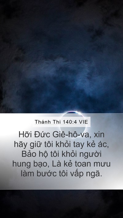 Thánh Thi 140:4 VIE Bible Verse Image