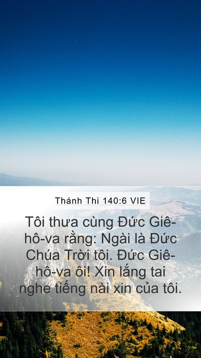 Thánh Thi 140:6 VIE Bible Verse Image