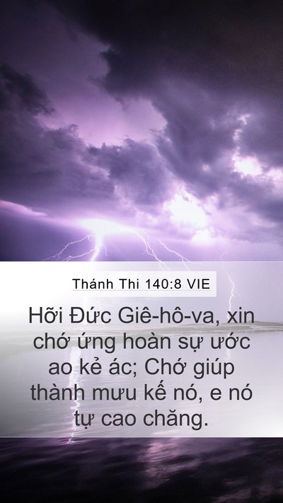 Thánh Thi 140:8 VIE Bible Verse Image