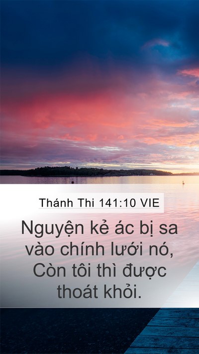 Thánh Thi 141:10 VIE Bible Verse Image