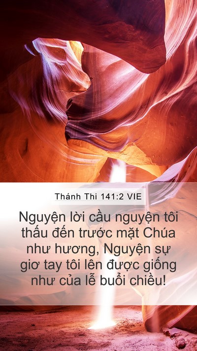 Thánh Thi 141:2 VIE Bible Verse Image