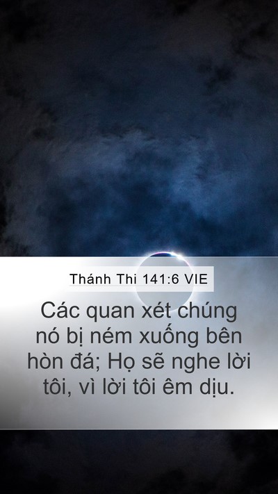 Thánh Thi 141:6 VIE Bible Verse Image