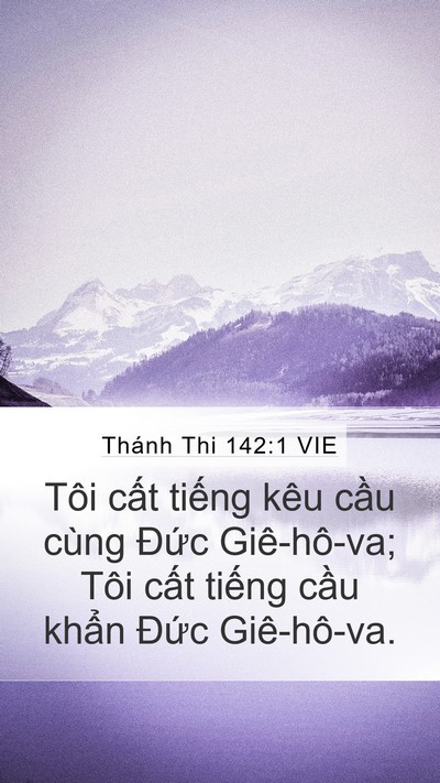 Thánh Thi 142:1 VIE Bible Verse Image