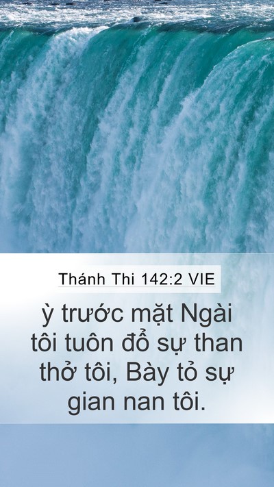 Thánh Thi 142:2 VIE Mobile Phone Wallpaper - ỳ trước mặt Ngài tôi tuôn đổ sự - Mobile Bible Verse Wallpaper