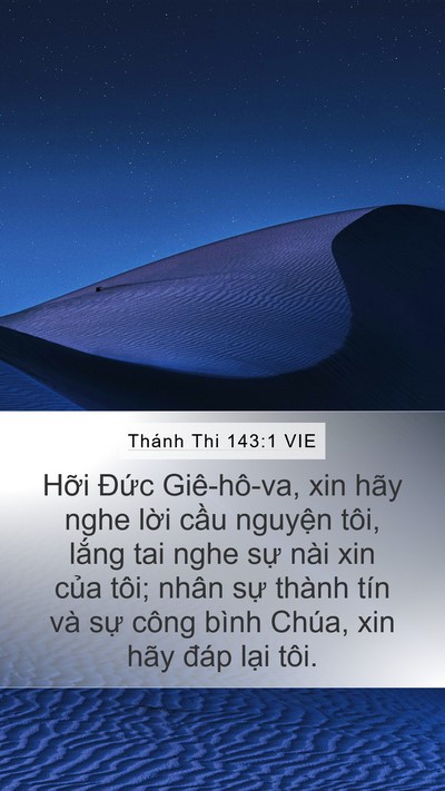 Thánh Thi 143:1 VIE Bible Verse Image