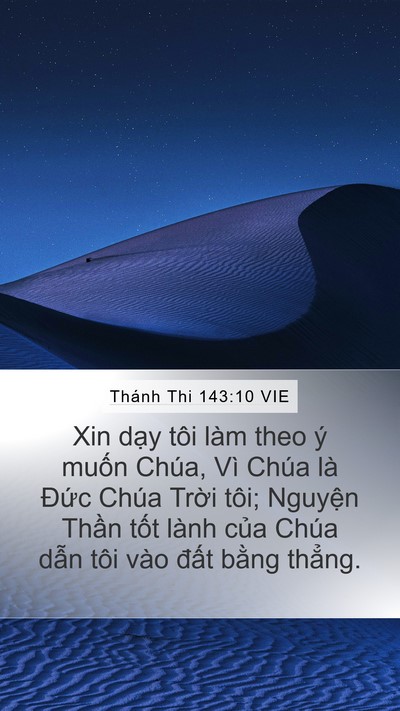 Thánh Thi 143:10 VIE Bible Verse Image