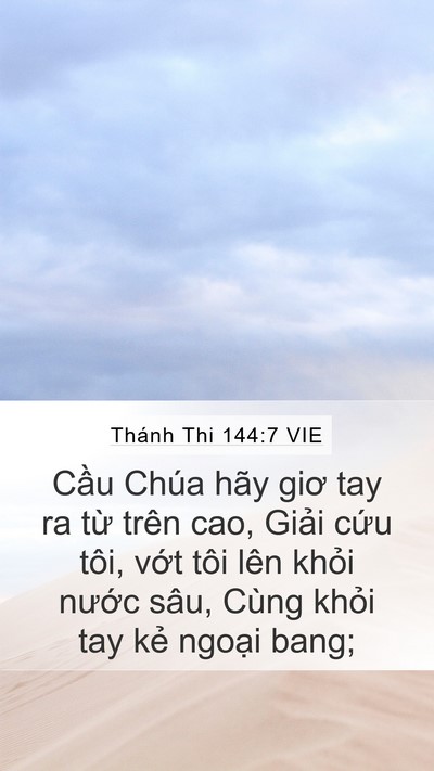 Thánh Thi 144:7 VIE Bible Verse Image