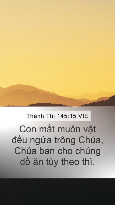 Thánh Thi 145:15 VIE Bible Verse Image