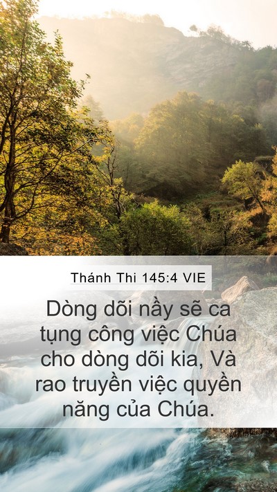 Thánh Thi 145:4 VIE Bible Verse Image