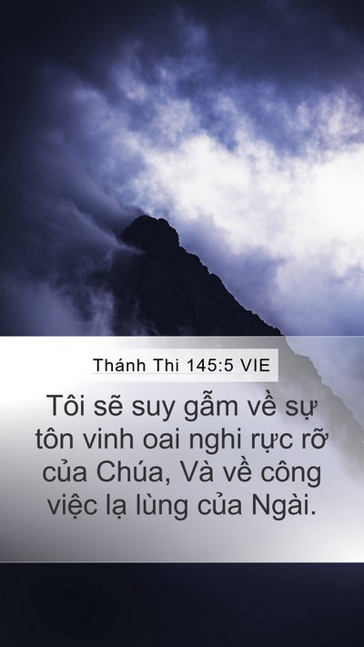 Thánh Thi 145:5 VIE Bible Verse Image