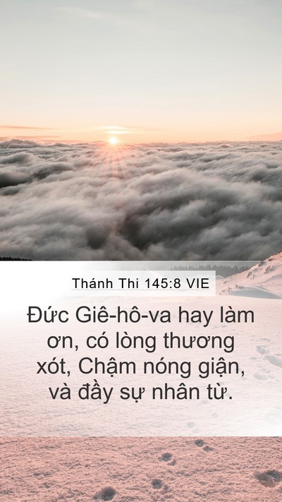 Thánh Thi 145:8 VIE Bible Verse Image