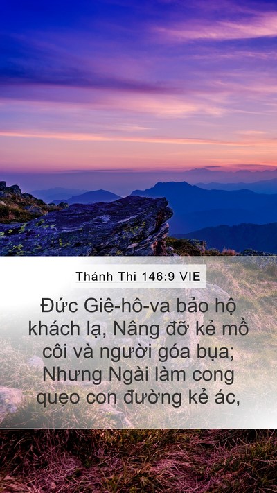 Thánh Thi 146:9 VIE Bible Verse Image