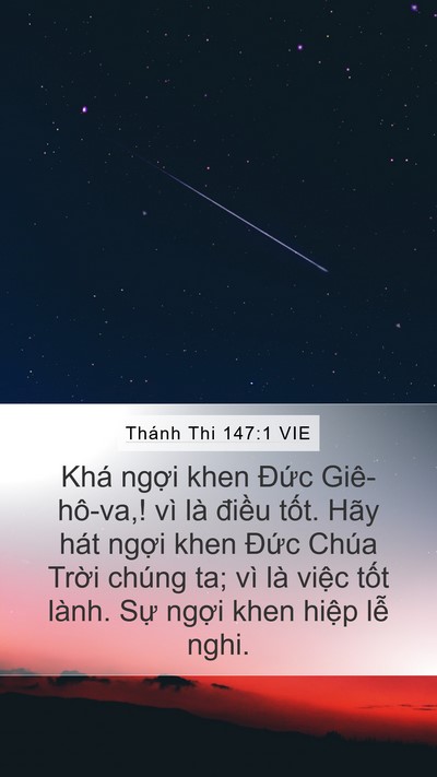 Thánh Thi 147:1 VIE Bible Verse Image