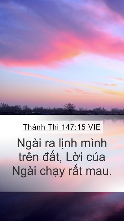 Thánh Thi 147:15 VIE Bible Verse Image