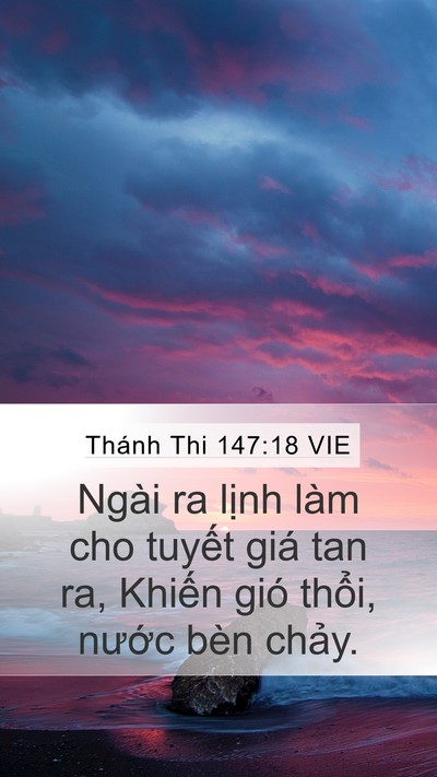 Thánh Thi 147:18 VIE Bible Verse Image
