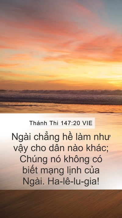 Thánh Thi 147:20 VIE Bible Verse Image